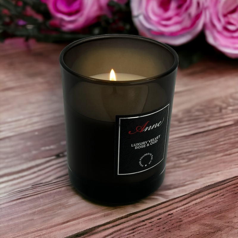 Rose & Oud Fragranced Candle - NEW